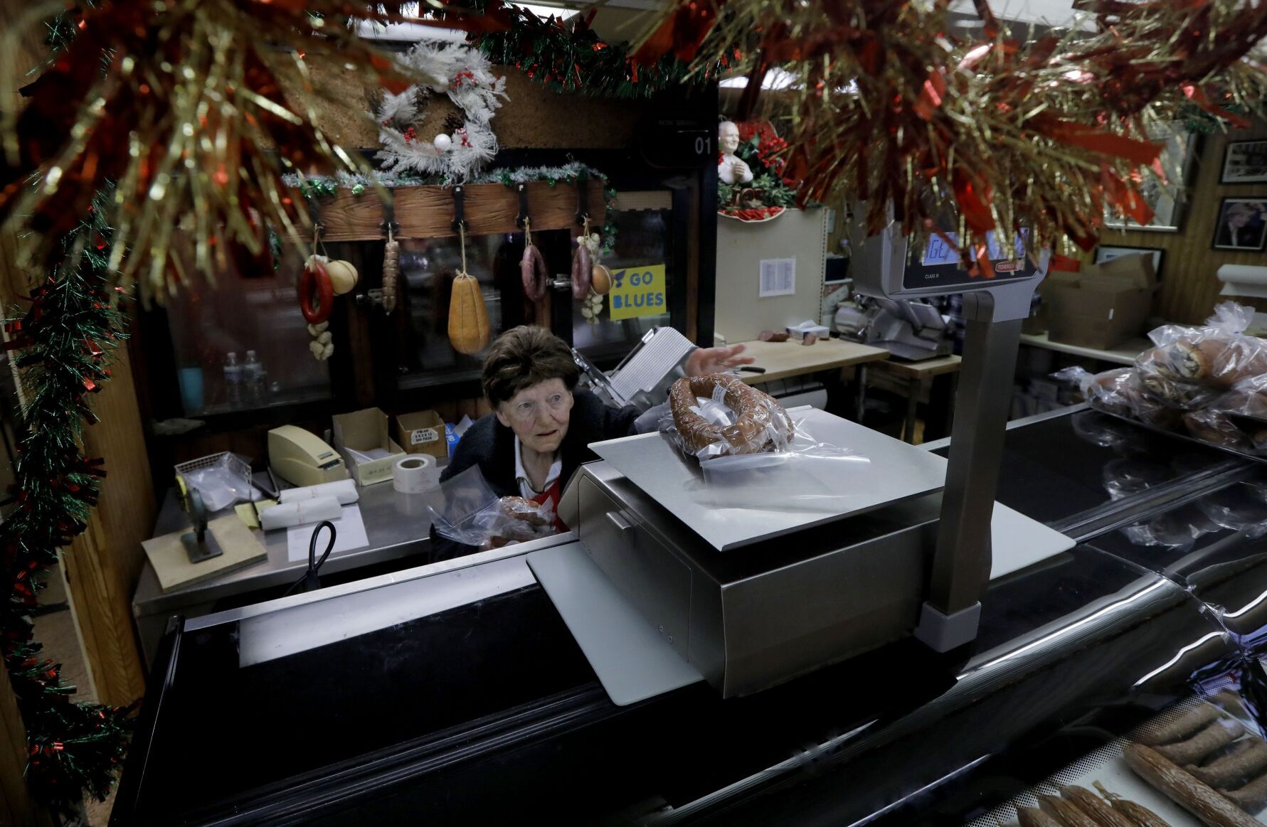 Piekutowski's European Style Sausage bustling during the holiday season